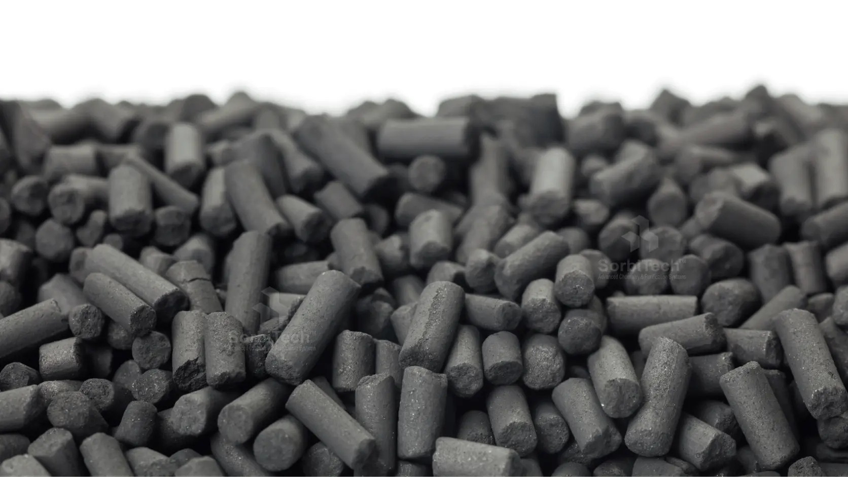 Activated carbon pellets — extruded cylindrical shapes