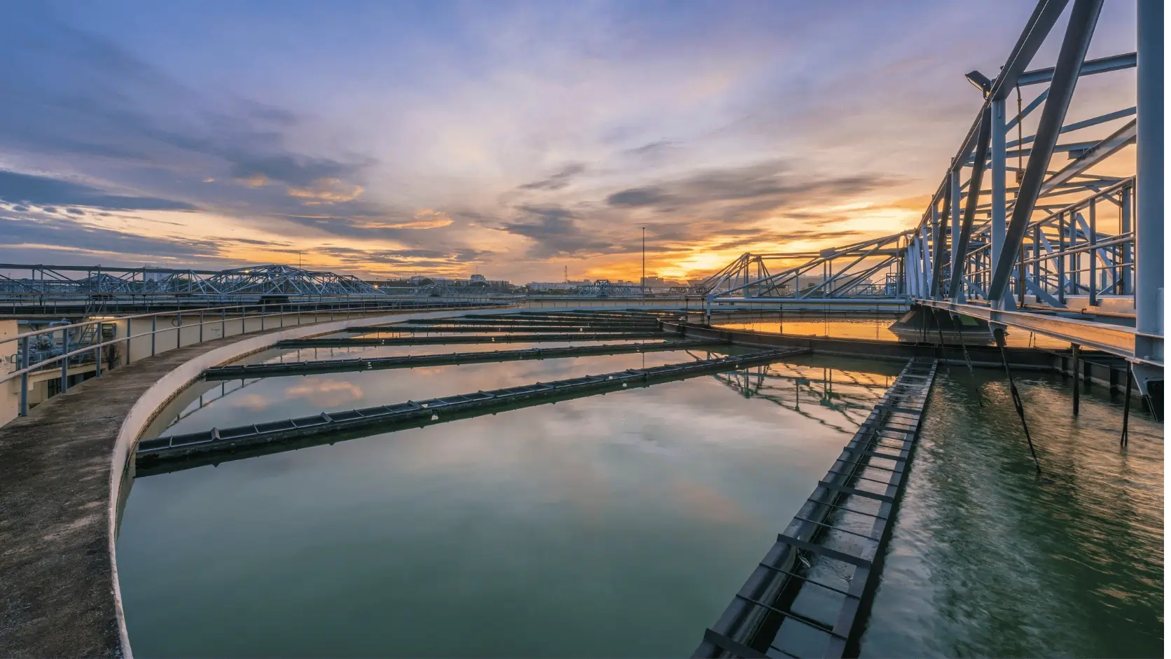 Municipal water treatment plant using activated carbon across the Middle East